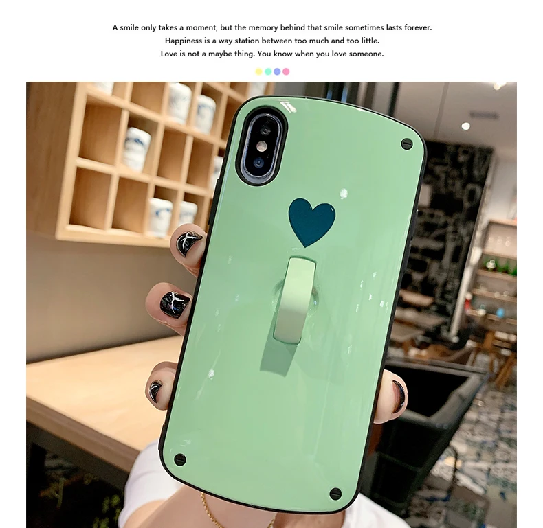 Чехол для телефона Lovebay для iPhone 11 X XR 11pro Max, модный жесткий чехол с изображением сердца для iPhone 7, 6, 6s, 8 Plus, пара Fundas