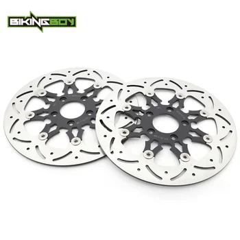 

BIKINGBOY 11.8" Front Brake Discs Disks Rotors For Harley 1584 FLHTC 08-12 FLHTCU 08-13 FLHT 08-10 FLHX 08-13 1690 FXDBC 2016