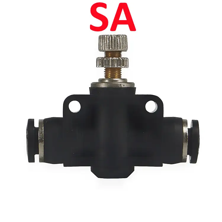 High Quality Black Pneumatic Fitting Pipe Connector Tube Air Quick Fittings 3/4/6/8/10/12/14/16mm PU PY PK PE PV SA HVFF  PZA PM - Image 9