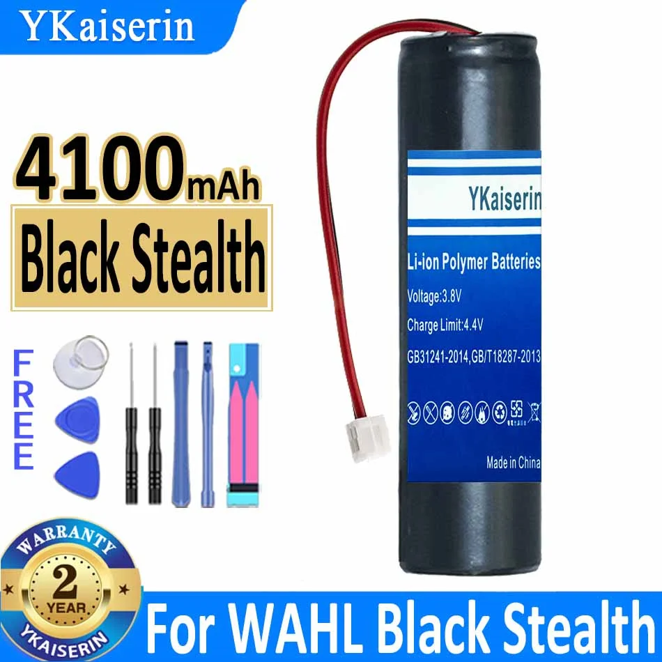 Сменный аккумулятор ykaisсеребрин 4100 мАч для WAHL Black Stealth Chrome беспроводной волшебный