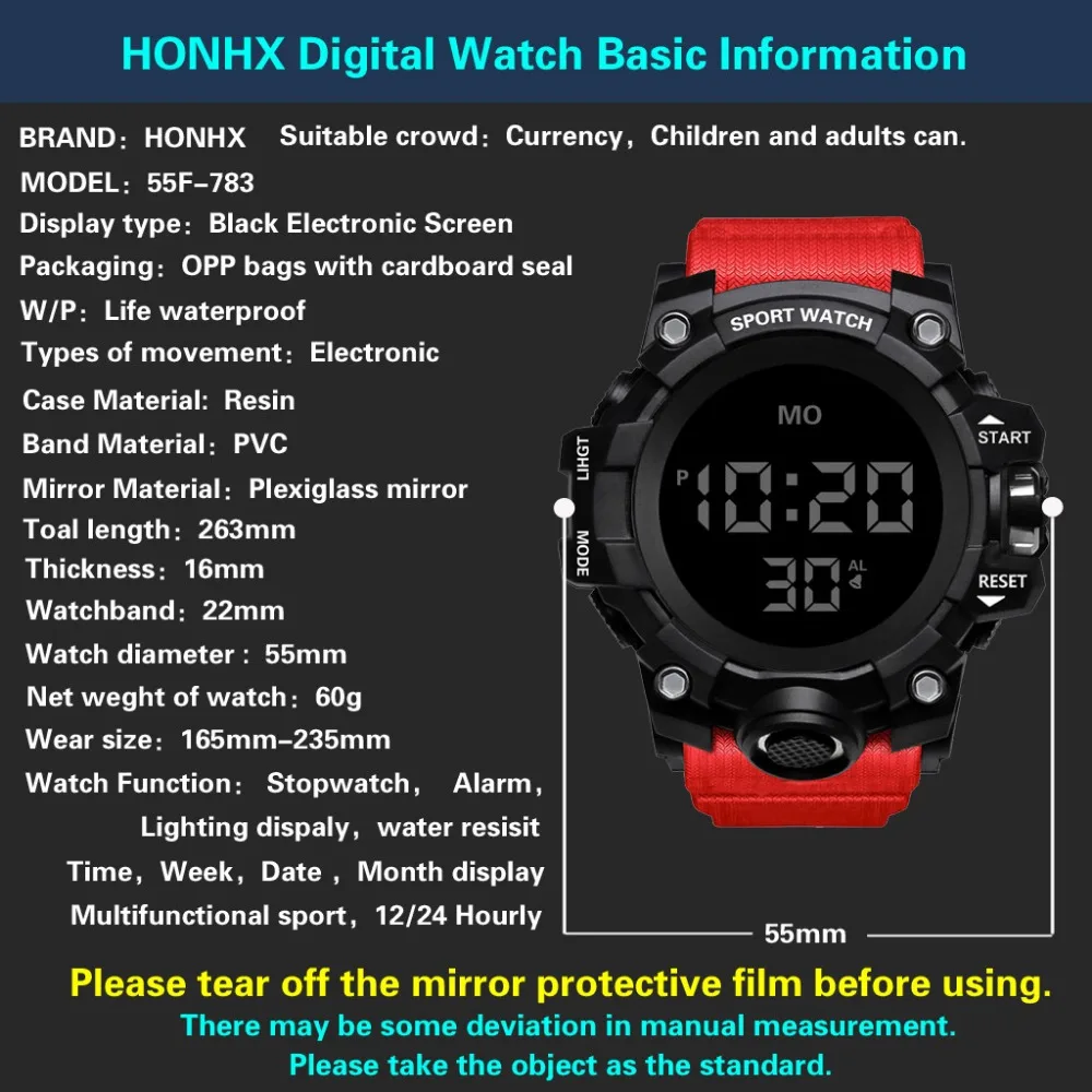 Men Watch Luxury Brand Analog Digital Led Watches Men Electronic Clock New Men Army Military Sports Wristwatch Relogio Masculino
