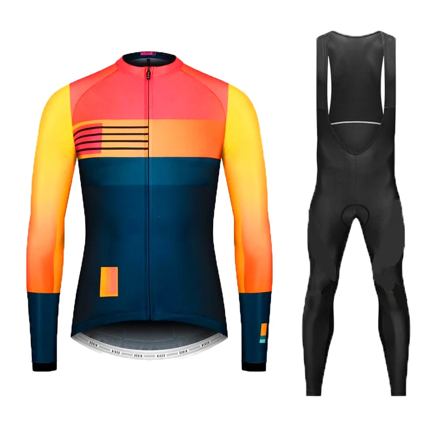 Long sleeve Зимняя одежда для велоспорта, одежда для велоспорта, одежда для велоспорта с длинным рукавом на весну и осень, костюм для велоспорта, одежда для велоспорта, одежда для велоспорта - Цвет: Long sleeve