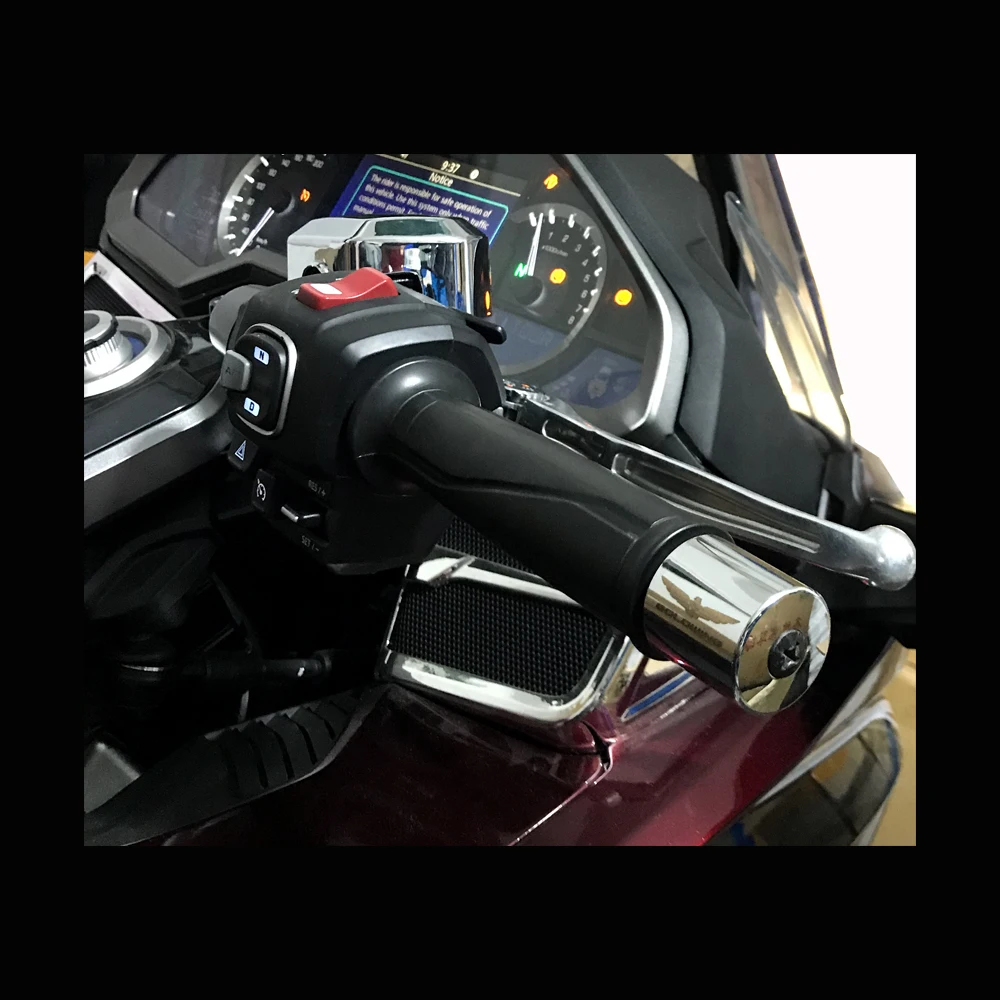 Rod end counterweight For HONDA Gold Wing 1800 GL1800 GL 1800 2001-2020 chromium handle end handle bar chrome bar ends