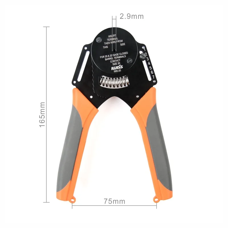 IWD-20 Crimper Cater piller Hand Tool for Deutsch connector Deutsch DT,DTM,DTP terminal w2 Pliers 20-22 AWG