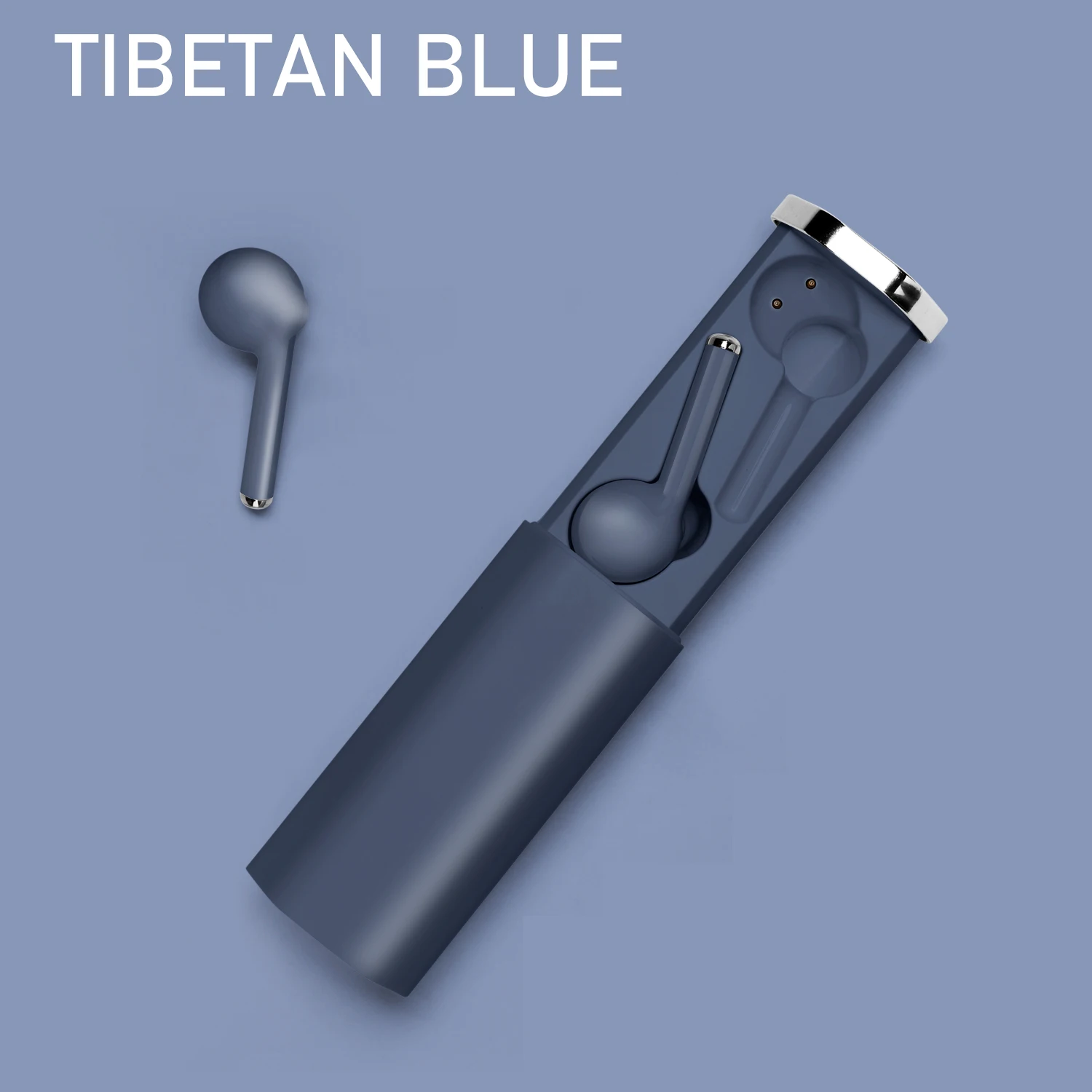 5,0 Bluetooth наушники TWS Беспроводные стерео Bluetooth наушники с микрофоном в ухо спортивные водонепроницаемые игровые Вкладные наушники гарнитура - Цвет: Blue