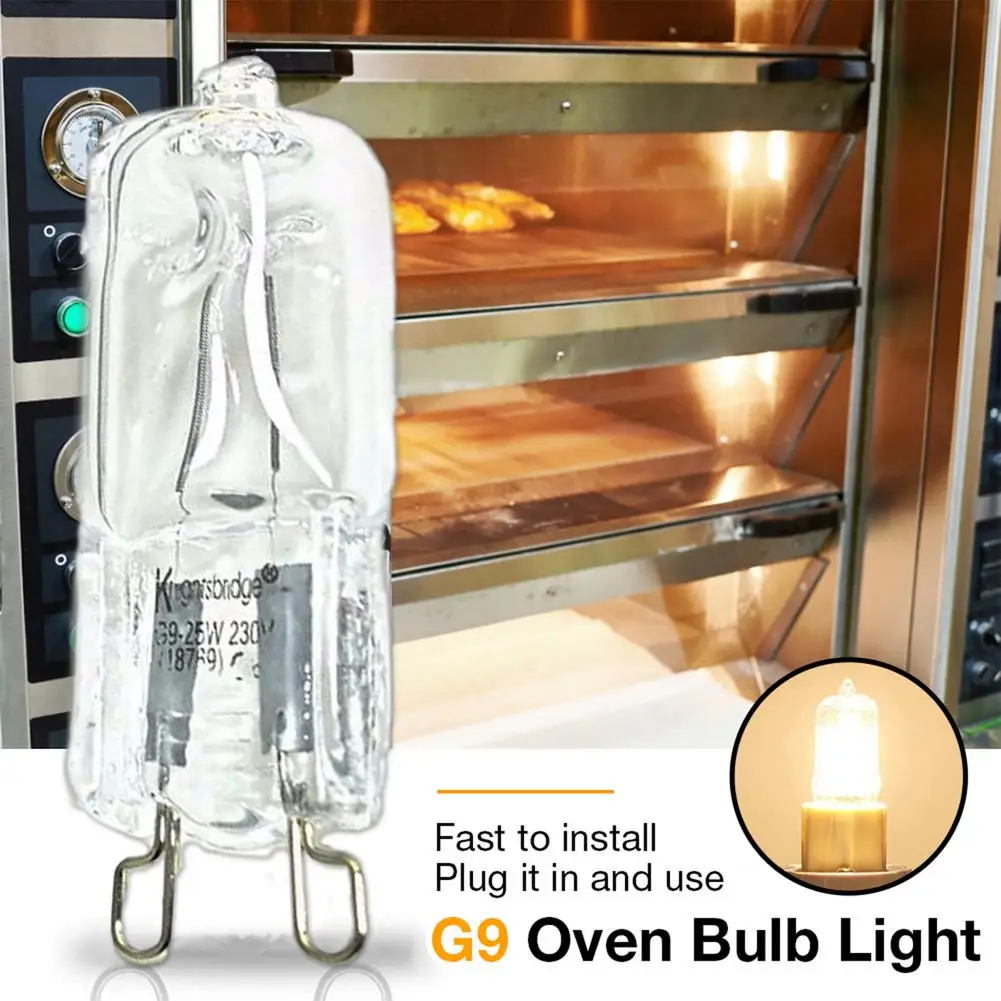 Oven Light Bulb 40W G9 High Temperature Bulb Steamer Light G9 Oven Lighting 110-130V / 220-240V