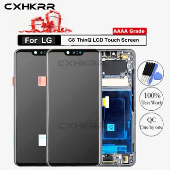

100% New ORIGINAL For LG G8 LCD Touch Screen Digitizer Assembly For LG G8 ThinQ Display with Frame Replacement LMG820QM