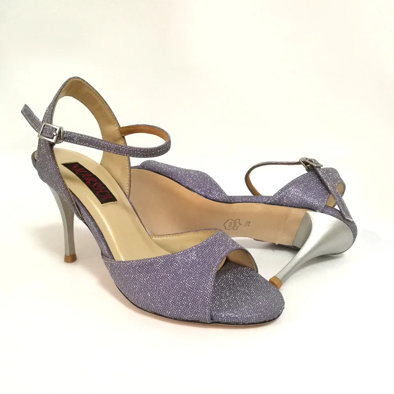 

Elegant Argentina Tango Dance Shoes wedding & party shoes for women T6290LPG Blingbling