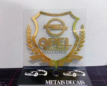 

Exquisite Car Sticker wheat spike-shaped high-grade aluminum foil material With Logo for Opel insignia Astra j h corsa
