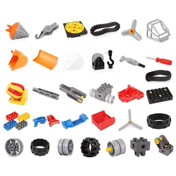 

Large Particle Building Block Parts Tire Track Wing DIY Educational Toys Child gift Compatible With Legoed 9565