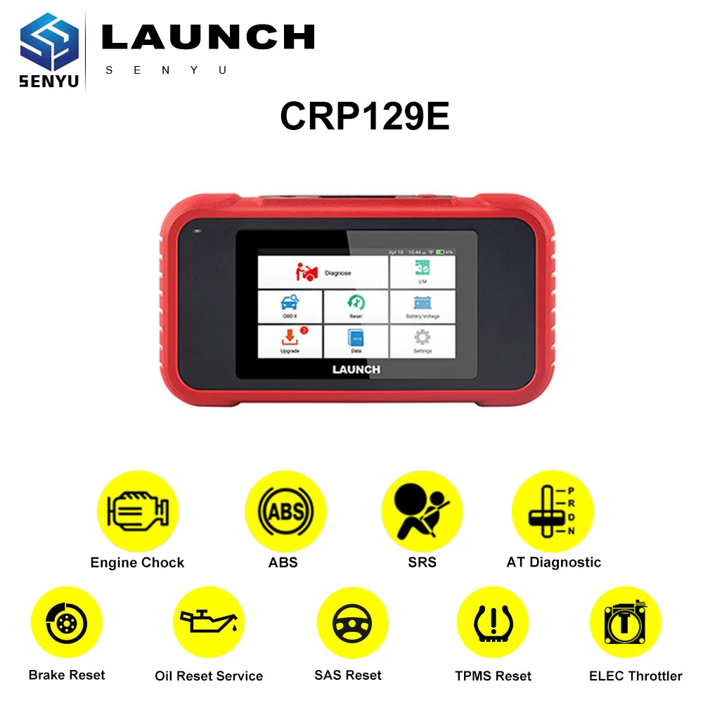 LAUNCH X431 CRP129E CRP123E CRP129 CRP123 бесплатное обновление для ENG/AT/ABS/SRS сброс считыватель кода для компьютерной диагностики автомобиля OBD2 Диагностический Авто сканер инструмент