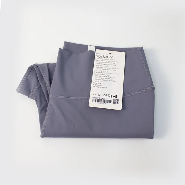 Fitness LuLu Running Street Gym Women Yoga Leggings Trousers d Sports High Waist Stretch Fitness Ankle LengthTights  Pants Slim LanGray