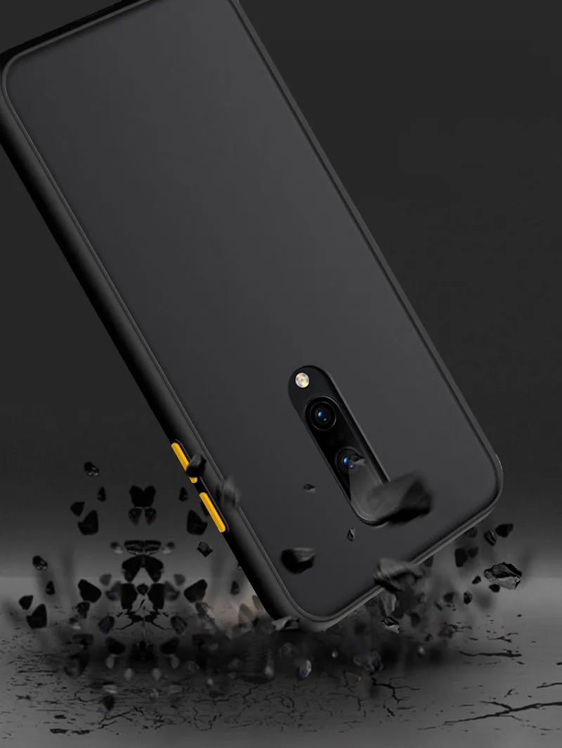 Цветной чехол для OnePlus 7T Pro 7 6T 6 из поликарбоната и мягкого силикона, защитный чехол с кнопками "сделай сам"