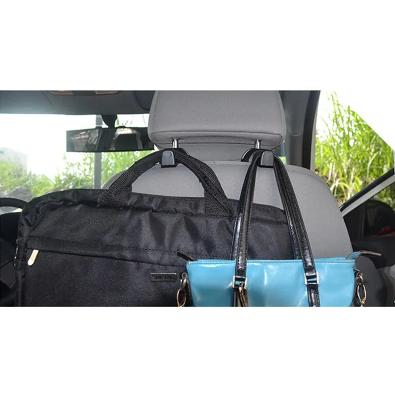 New 2PCS Car Seat Back Hook Headrest Bracket Vehicle Seat Back Hook Universal Fastener Mount Internal Storage