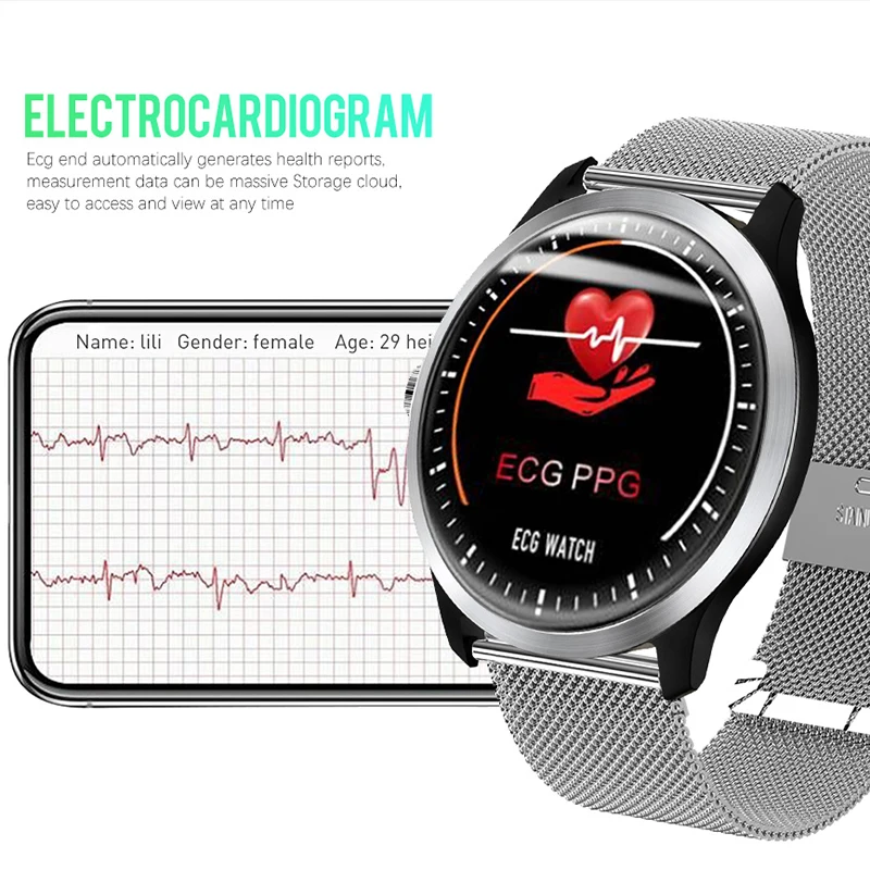 LIGE New Bluetooth Smart Watch Men ECG PPG HRV Heart Rate Blood Pressure Monitor IP68 Waterproof Smart Bracelet Sport watches