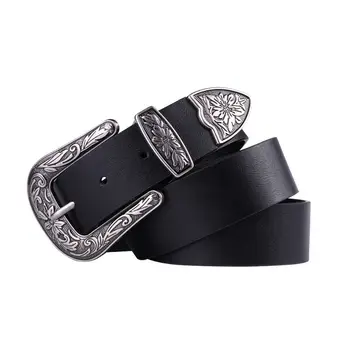 

Fashion Women Casual Square Buckle Belt PU Imitation Leather Lady Jeans Belts