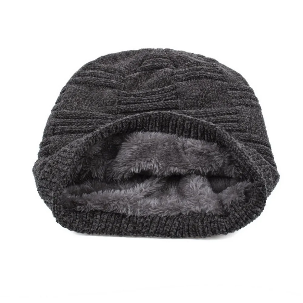 Beanies, зимняя шапка, мужская шапка, зимняя шапка, одноцветная шапка с воротником, набор, плюс бархат, толстая вязаная шапка и глушитель, шапка бини, Muts#2O21
