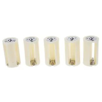 

5 Pcs Parallel Connection 3x 1.5V AA Battery Holder Case Box White