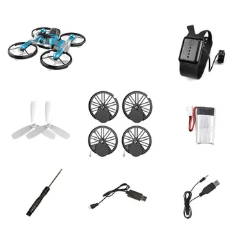 

2.4G 2-in-1 Watch-Remote-controlled Deformation Motorcycle Folding Four-axis Aircraft-watch Remote Induction Aircraft Toy