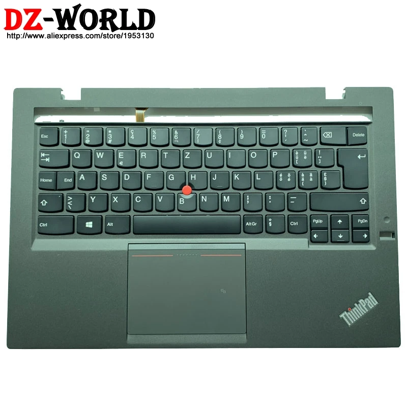Верхний чехол со швейцарской клавиатурой с подсветкой тачпад NFC для lenovo Thinkpad X1 углеродная 2-я подсветка Teclado palmest C крышка 04X6589