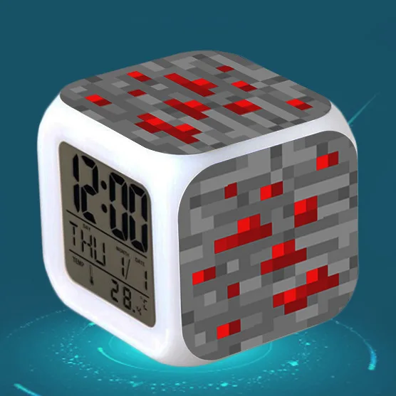 Цифровой Детский будильник Led reloj despertador мультфильм детская игрушка красочные светящиеся wekker электронные настольные часы Пробуждение свет - Цвет: 21