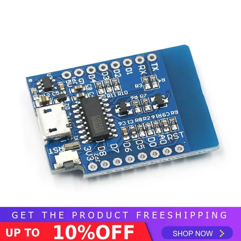 1 шт. D1 mini-Mini NodeMcu 4 м байт Lua wifi Интернет вещей макетная плата на основе ESP8266 от WeMos
