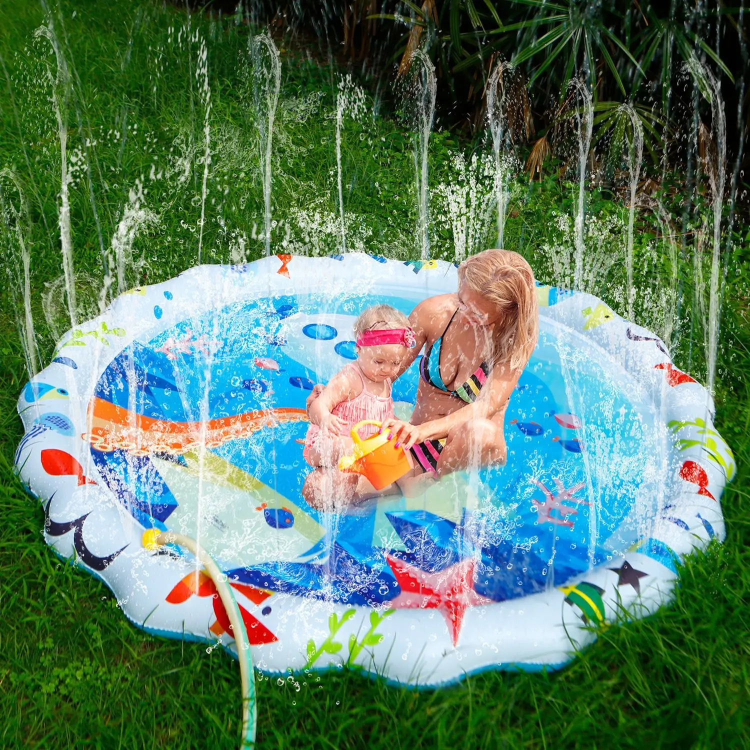 

Water Spouting Pad Children Lawn Water Spouting Game Mat PVC Inflatable Water Spray Toys Outdoor Children New Products