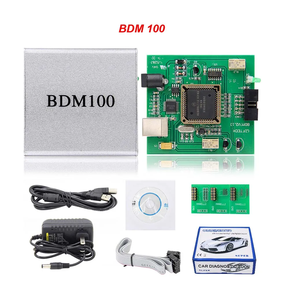 Программатор BDM с светодиодный свет ECU зондовая ручка для BDM 22 адаптер BDM100 KESS V2 KTAG Fgtech ЭБУ чип Тюнинг BDM 100 программатор системного блока управления инструмента - Цвет: BDM 100