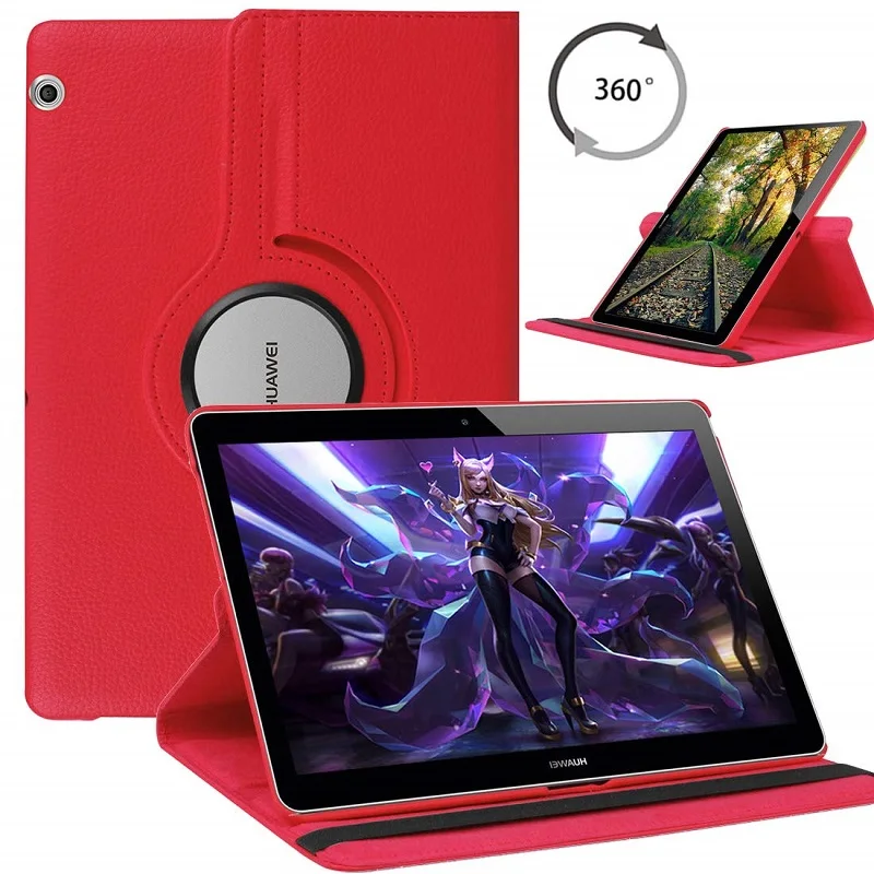 Чехол для Huawei MediaPad T3 10 9 6 AGS L09 L03 чехол Honor Play Pad 2 вращающийся на 360 градусов книжка с