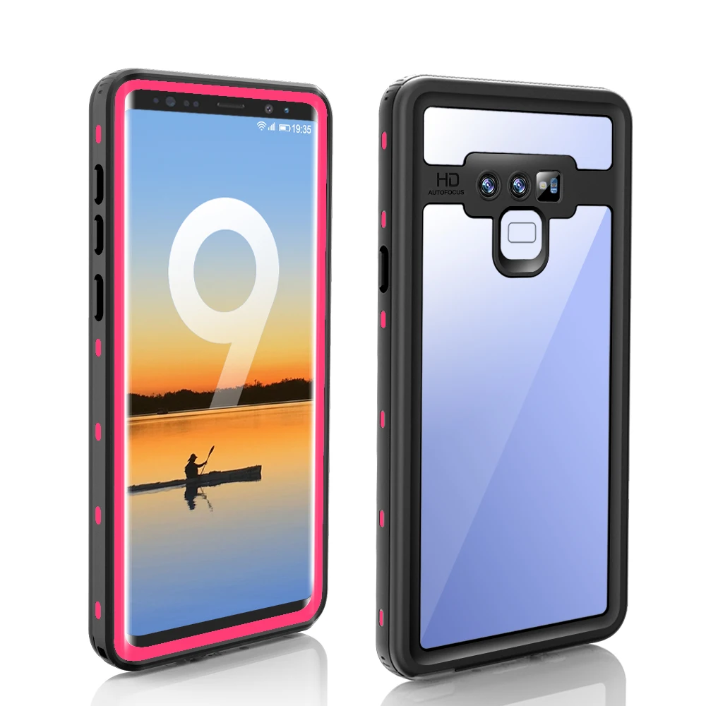 IP68 Водонепроницаемый чехол для телефона для samsung Galaxy S10 Plus S10E S10 S9 S8 Note 8 9 водонепроницаемый полный защитный подводный дайвинг - Цвет: Розовый