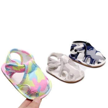 

Baby Sanlals Newborn Boys Infant Shoes Prewalkers Crib Shoes Nonslip Camouflage Colorblock Sandals Baby Boy Sandals