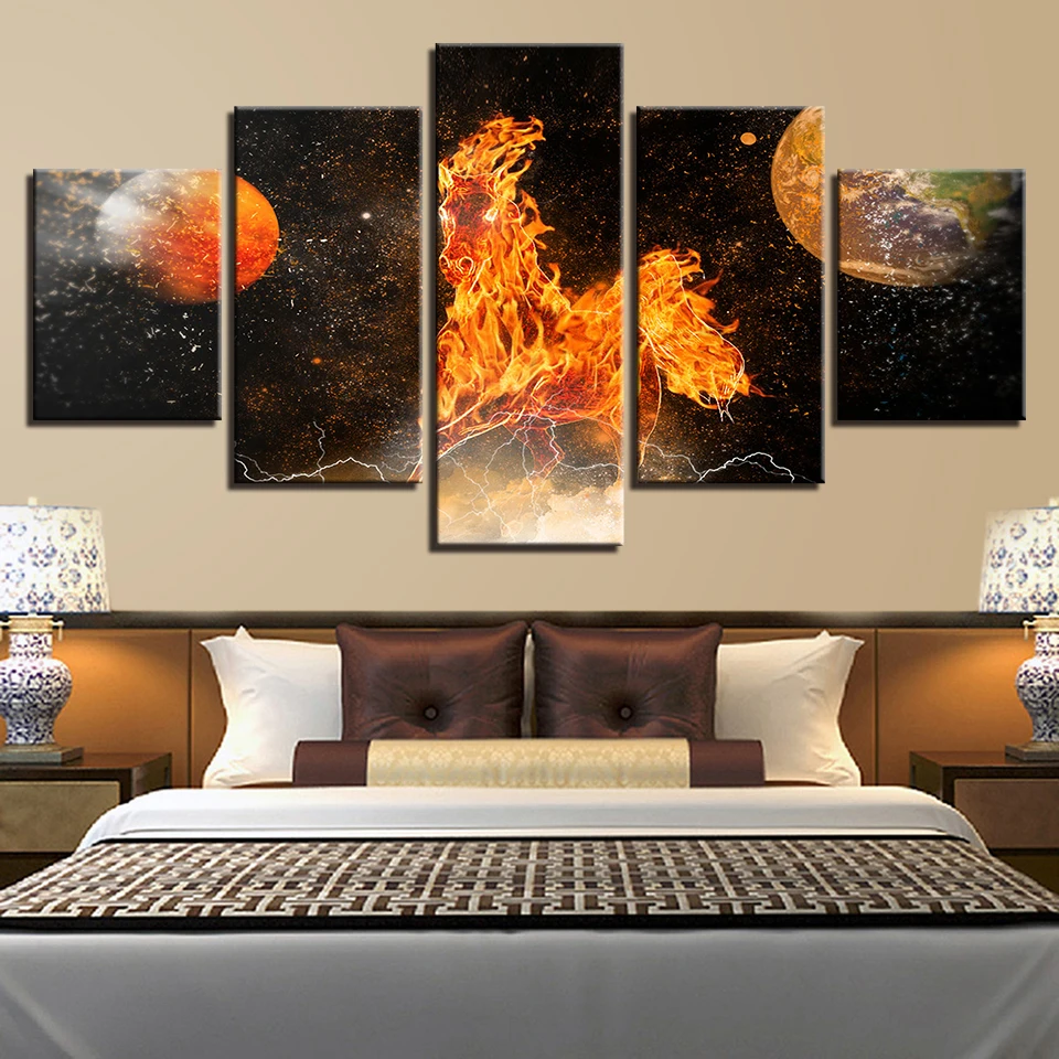 Spaceman земля Юпитер Венера Солнце Луна и Вселенная 5 шт. настенные картины для