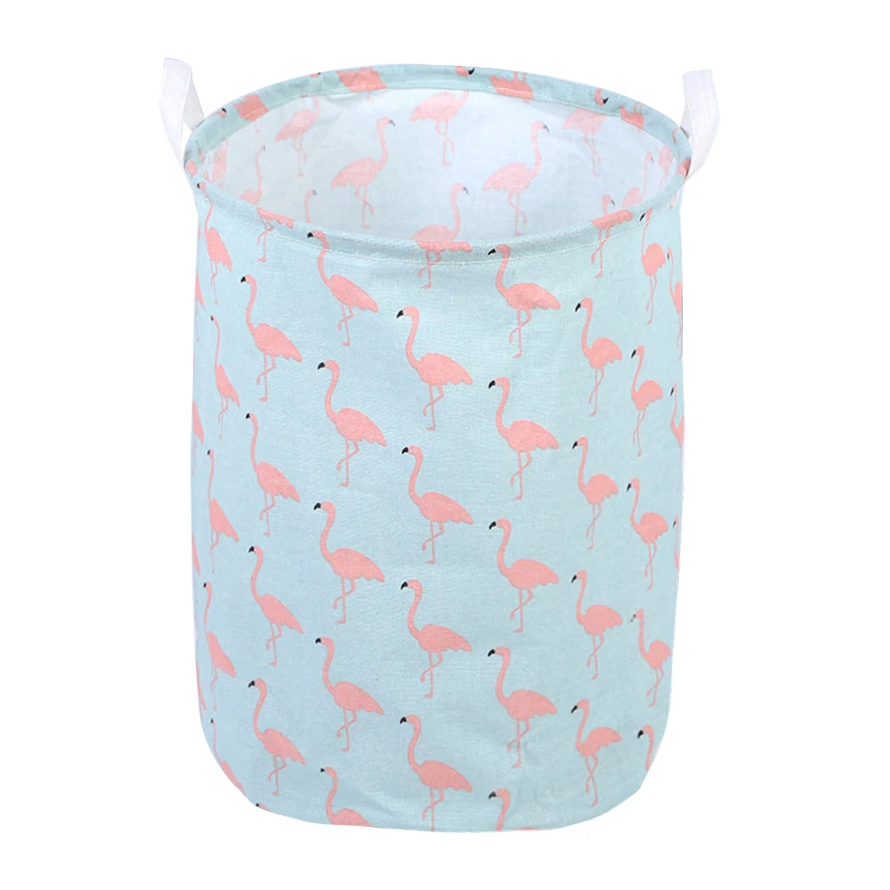 40x50cm Folding Laundry Basket Round Storage Bin Bag Large Hamper Collapsible Clothes Toy Holder Bucket Organizer Large Capacity