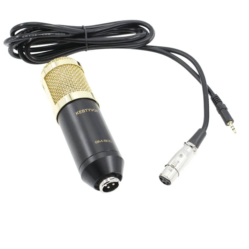 BM800 караоке микрофон Студийный конденсаторный микрофон KTV BM 800 микрофон для радио Braodcasting Пение Запись компьютер bm-800