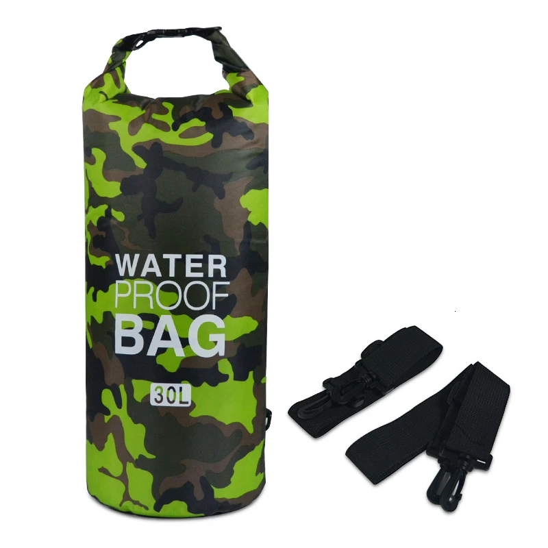 Outdoor Floating Waterproof Dry Bag 30L Roll Top Sacks Storage Bag Swimming Rafting Kayaking Sailing Canoing River Trekking Bag (18)
