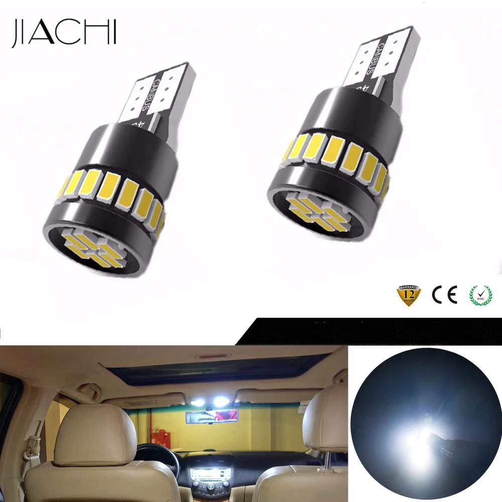JIACHI 2x LED T10 Canbus 168 194 W5W car no error For Mercedes W203 W205 W204 W211 W212 Car Interior Dome Light Parking Lights | Автомобили