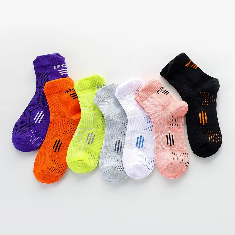 Breathable Bright Color Athletic Ankle Socks - Women's Outdoor Sports No Show Socks