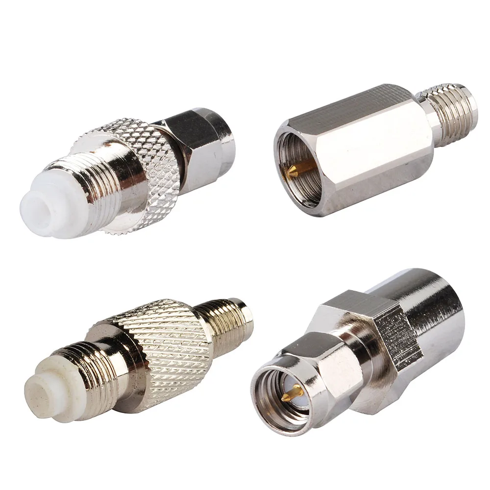 Superbat 4pcs DAB Car Radio Aerial Adapter Kit FME to SMA Connector 4 Types for Beat 400 485 Vehicle Antenna Connectors