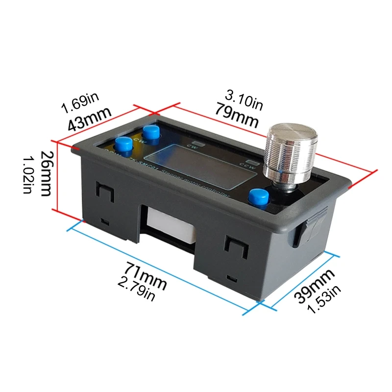 42 57 stepper LCD smart digital display adjustable PWM DC motor speed controller timing reversible control 5V-30V TTL SerialPort