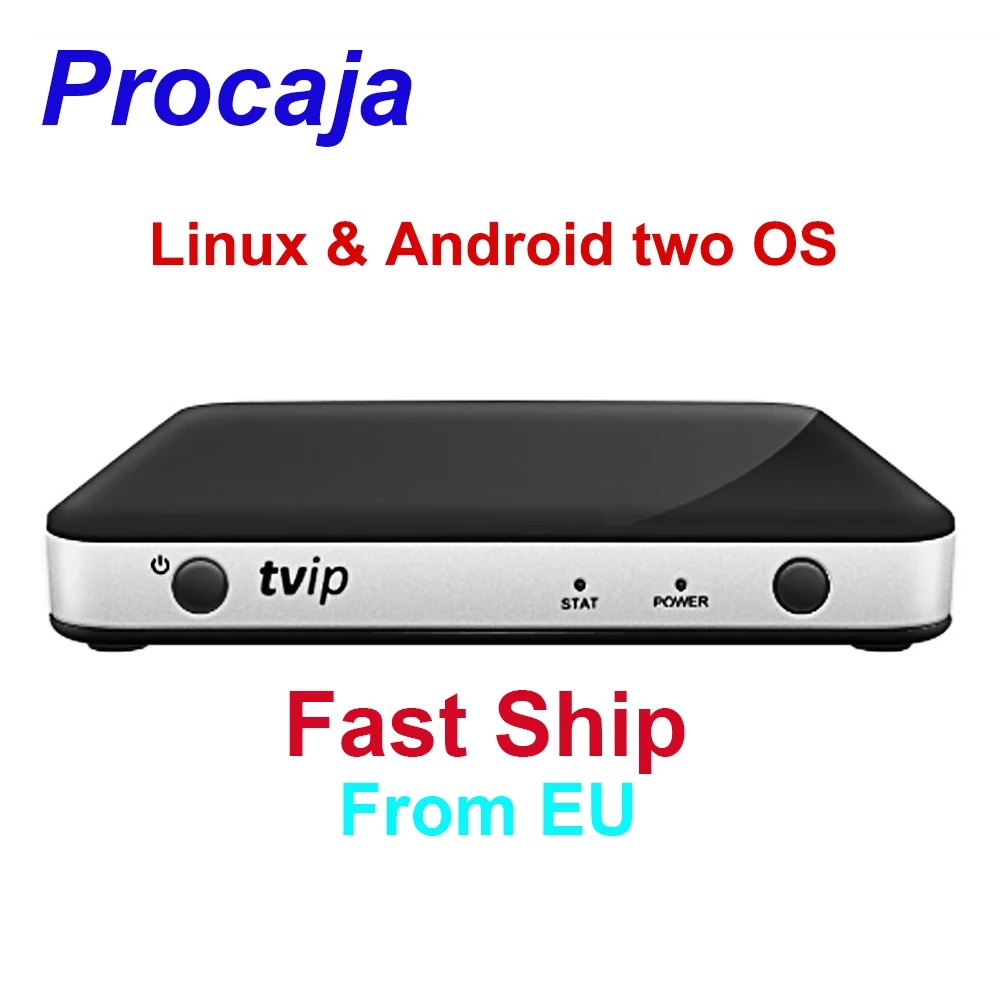 

Procaja Best Linux Smart tv Box TVIP605 Android Tv Box 6.0 S905X1GB 8GB option 5G Wifi Double Systerm IPTV Set Top Box TVIP 605