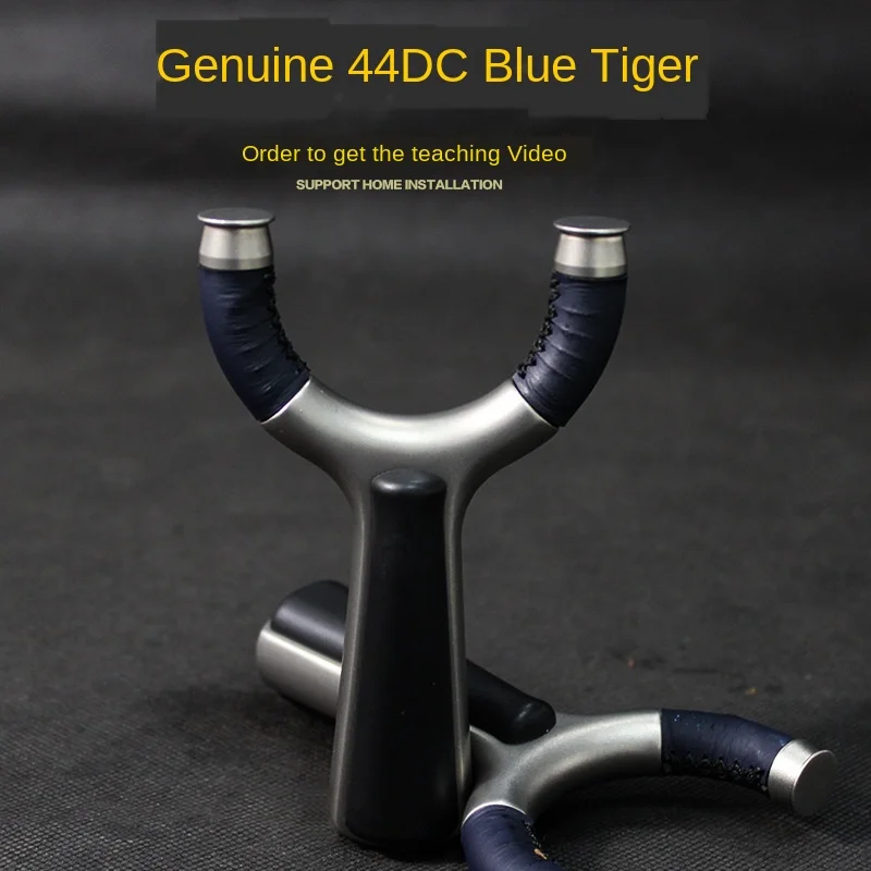

440C Stainless Steel Slingshot Flat Leather Catapult Outdoor Competitive Actual Combat Boutique Great Power Hunting Bow
