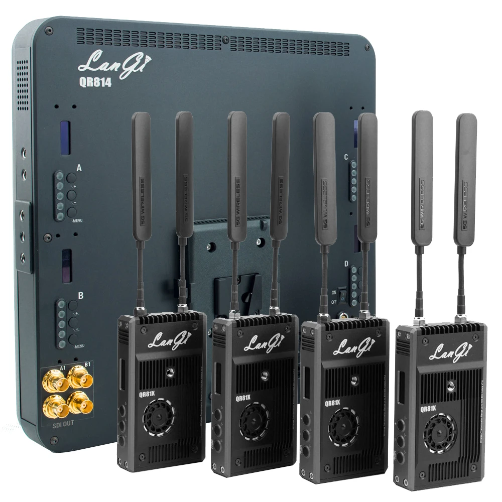 Langi Беспроводная передача видео HDMI SDI 1080P transmisor 4TX и 1RX 800 M/2625FT hd sdi система