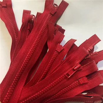 

10Pcs/lot Red YKK Zipper Resin Single Open End 44cm 17.5 Inches for Child's Jacket Kids Coat Apparel Sewing Accessories