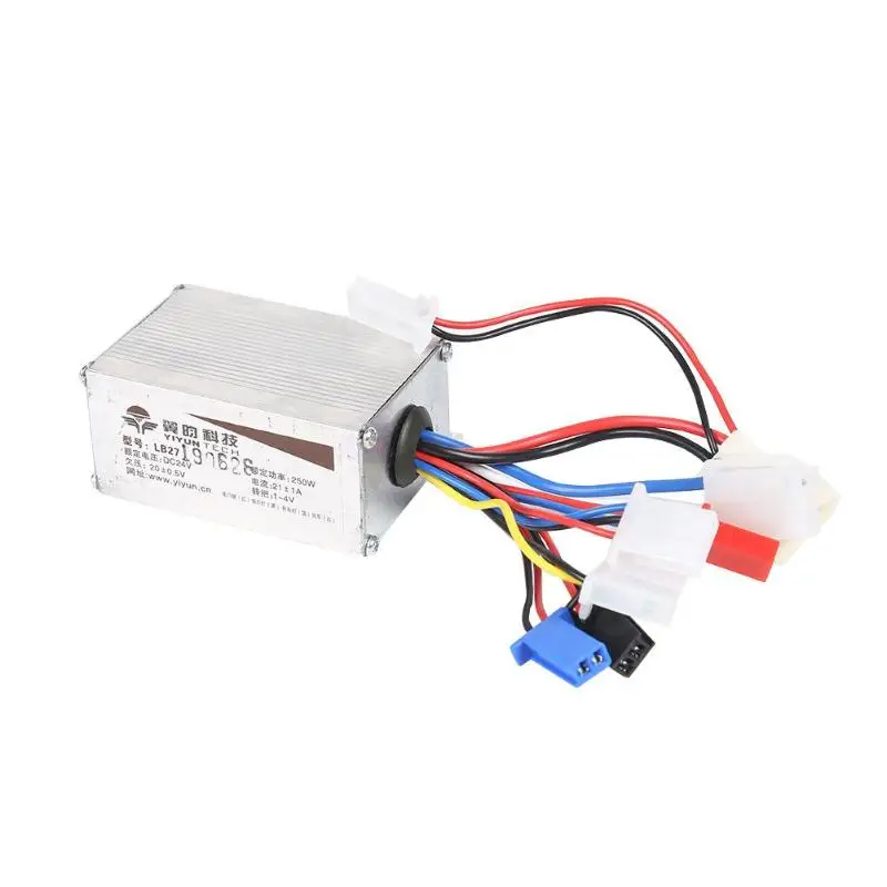 DC 24V щеточный контроллер скорости двигателя для E-vehicle аксессуары для трициклов - Цвет: 250W