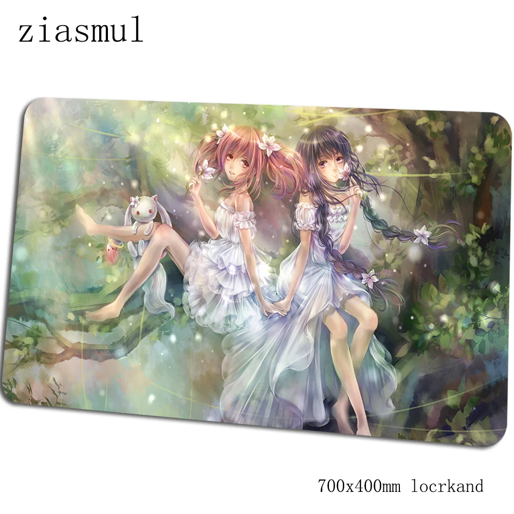 Homura Akemi Коврик Для Мыши Компьютерный коврик 70x40 см игровой коврик для мыши большой толстый коврик для мыши Клавиатура игры ПК геймер стол - Цвет: Size 700x400x2mm