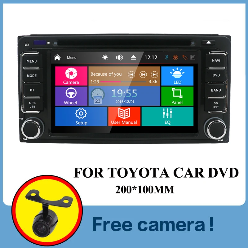 Автомобильный dvd Радио стерео видео плеер gps для Toyota Hilux VIOS Camry Corolla Prado RAV4 2003 2004 2005