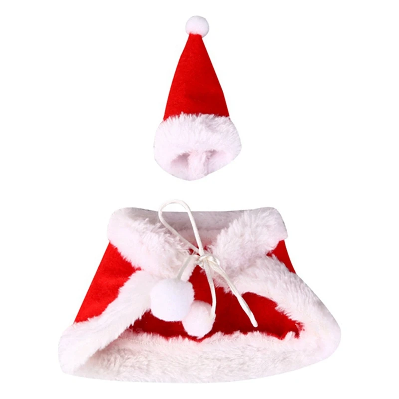 2pcs/Set Christmas Decoration Red Wine Bottle Covers Clothes With Hats For Home Christmas Dinner Party Or Gift
