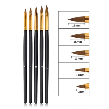 

5pcs Nail Brush UV Gel Polish Design Dotting Painting Drawing Pen Nail Art Brush Gel Polish Brushes Tools Gel Painting Pen Dec