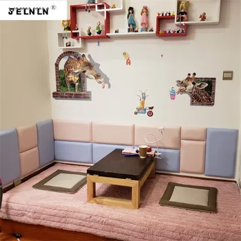 

Headboard Soft Bag Sticker Background Wall Tatami Soft Bag Wall Fence Bed Child Crash Soft Bag Back Self-adhesive Wall Sticker