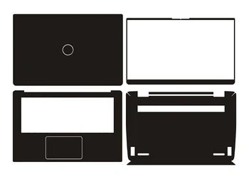 

Laptop Sticker Skin Decals Carbon fiber Cover Protector for Dell Inspiron 5498 14" fit 14